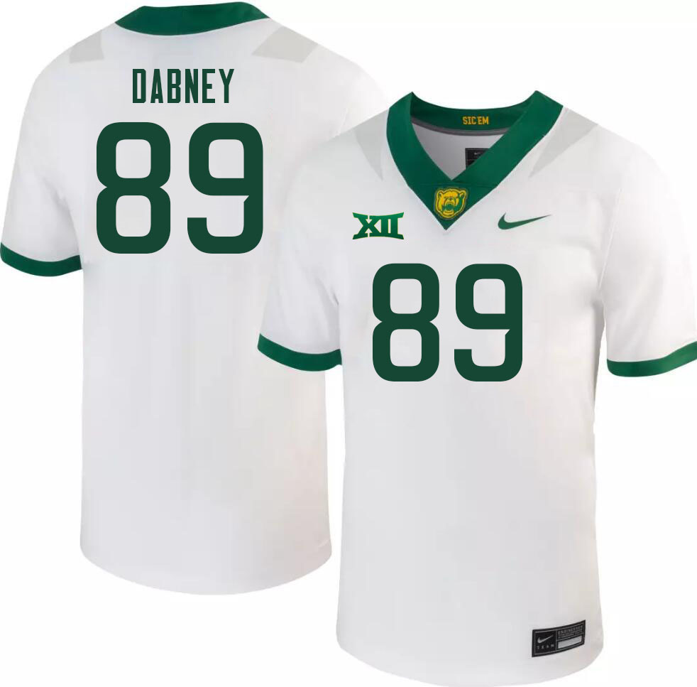 Men-Youth #89 Drake Dabney Baylor Bears 2023 College Football Jerseys Stitched-White